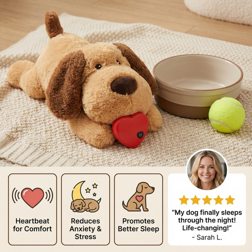 Calming Heartbeat Comfort Plush for Pets