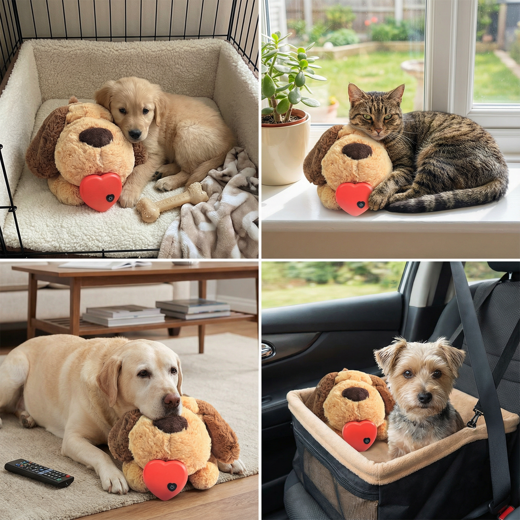 Calming Heartbeat Comfort Plush for Pets