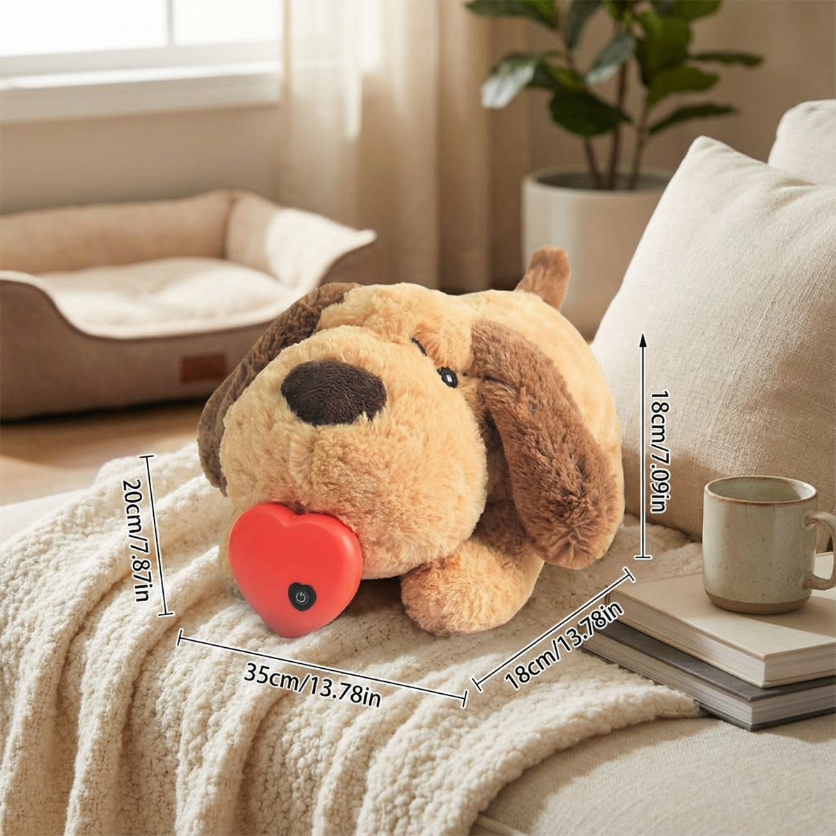 Calming Heartbeat Comfort Plush for Pets